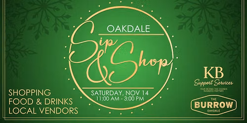 Holiday Sip & Shop at The Burrow \u2013 Oakdale