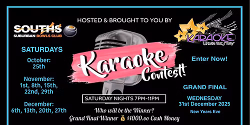 Souths Suburban Bowls Club & Karaoke Under The Stars $1000 Karaoke 2025 Contest