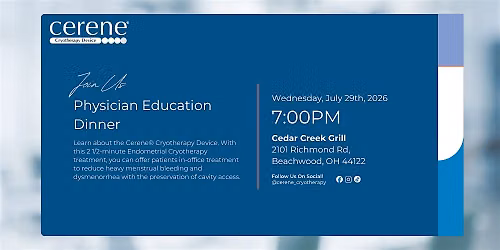 Cerene Physician Education Dinner