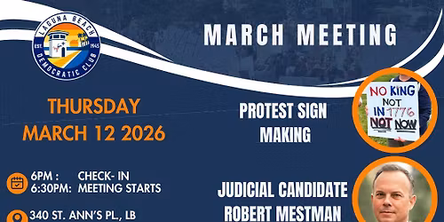 Laguna Beach Democratic Club March Meeting