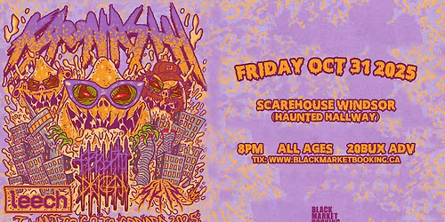 Kaonashi (PA) \/ Abrupt Decay (AB) \/ Leech \/ Skin @ Scarehouse Windsor