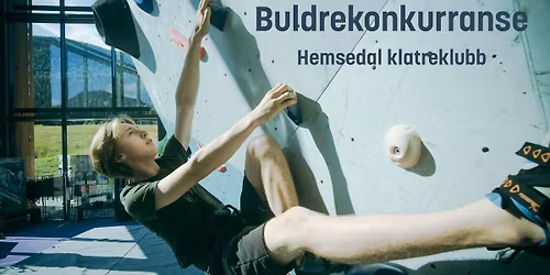 Buldrekonkurranse med Hemsedal klatreklubb