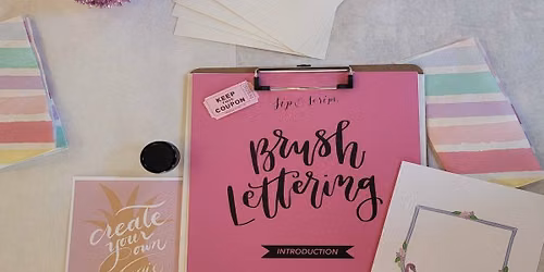 Brush Lettering for Beginners at Vibe Well