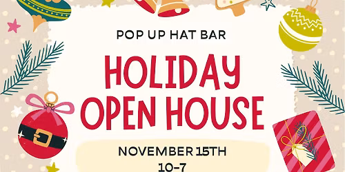 Pop up Hat Bar at Sweet Maple\u2019s Open House Event
