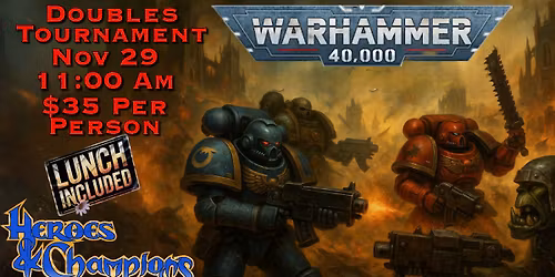 Warhammer 40k Doubles Tournament \u2013 10th Edition