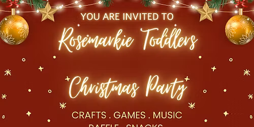 Rosemarkie Toddlers Christmas Party