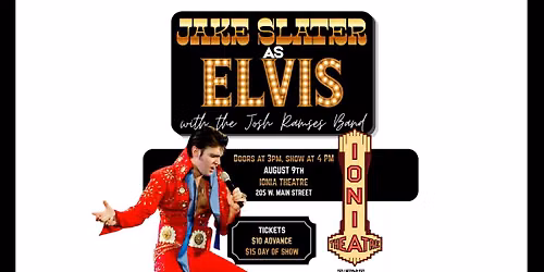 Jake Slater as Elvis with the Josh Ramses Band