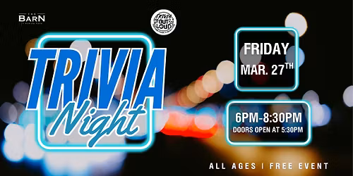 Trivia Night hosted by Trivia Out Loud