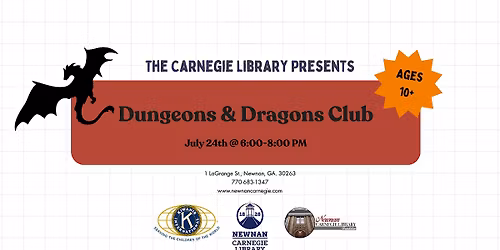 Dungeons & Dragons Club (Ages 10+)