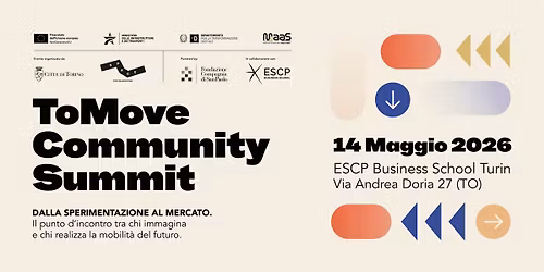 ToMove Community Summit - Dalla Sperimentazione al Mercato