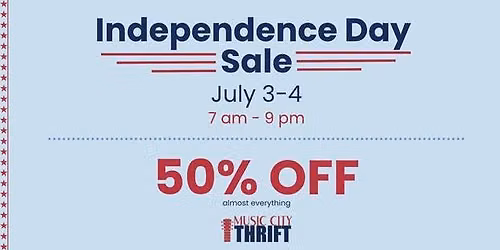 Independence Day 50% off Sale