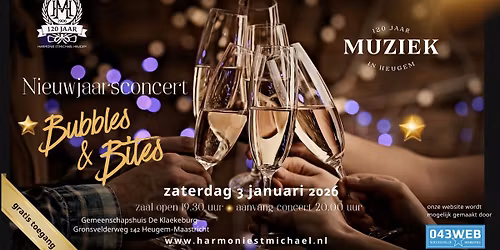 Nieuwjaarsconcert Bubbles & Bites