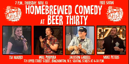 Homebrewed Comedy at Beer Thirty