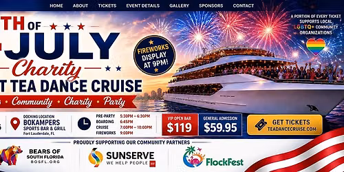 Charity Sunset Tea Dance Cruise