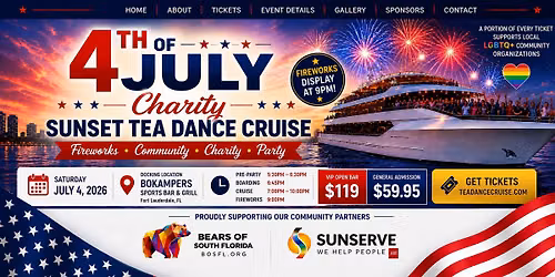 July 4th Sunset Tea Dance Cruise