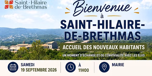 Bienvenue \u00e0 Saint-Hilaire - Accueil des nouveaux habitants