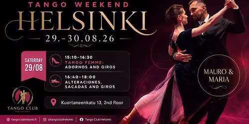 MAURO &amp; MARIA IN HELSINKI 29.08\u201430.08.26