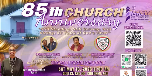 85th Church Anniversary