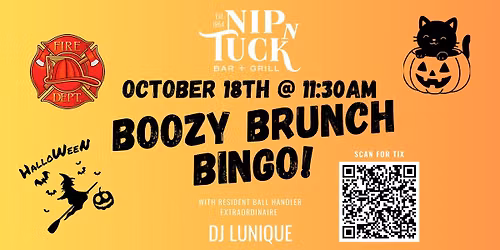 Boozy Brunch Bingo - Halloween Theme