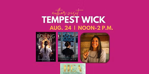 Author Visit at HEA: Tempest Wick