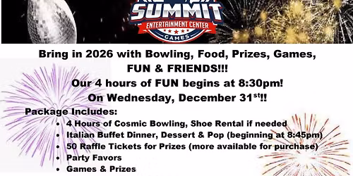 New Year\u2019s Eve Party 8:30pm