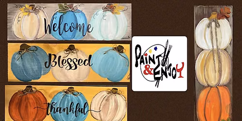Paint and Enjoy for a good cause \u201cPumpkins\u201d