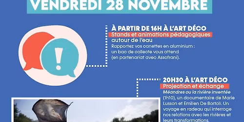 \ud83d\udcfd\ufe0f Rencontres et Projection - \ud83c\udf0a Journ\u00e9e d\u00e9di\u00e9e \u00e0 l'eau \u27a1\ufe0f MOIS DU FILM DOCUMENTAIRE