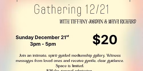 Spirit-Guided Mediumship Gathering 12\/21