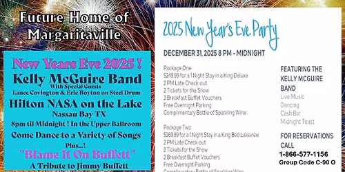 New Year's Eve Party @ Hilton Nasa\/Future Home of Margaritaville