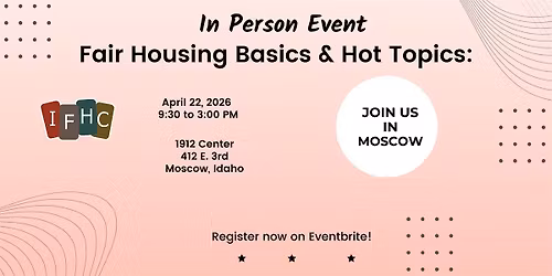 Fair Housing Basics with the City of Moscow