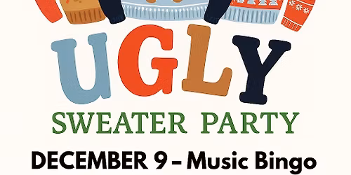 Ugly Sweater Music Bingo Night!