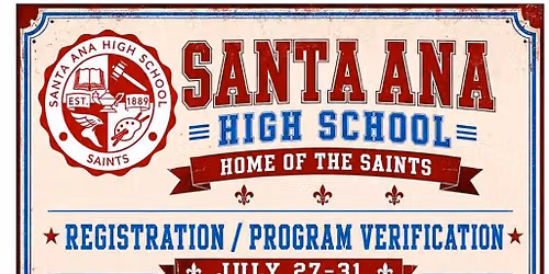Santa Ana HS Registration