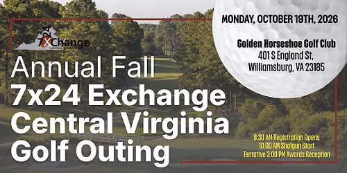 Annual Fall 7\u00d724 Exchange Central Virginia Golf Outing