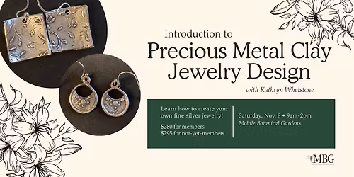 Precious Metal Clay Jewelry with Kathryn Whetstone