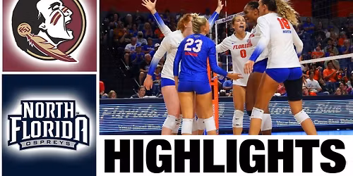 North Florida Ospreys at Florida Gators Womens Volleyball