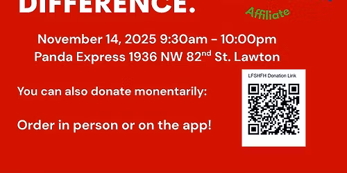 Habitat for Humanity fundraiser at Panda Express Lawton