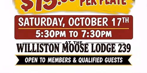 WOTM Turkey Dinner Fundraiser!!