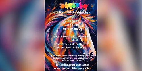 Bubbles & Brushstrokes - A Noordhoek Riding Club Fundraiser