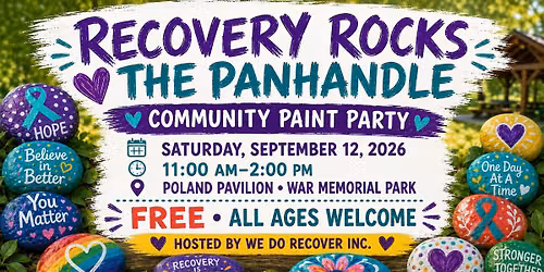 Recovery Rocks the Panhandle Community Paint Party