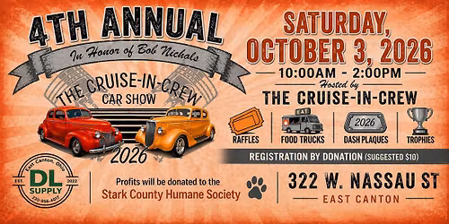 4th ANNUAL CELEBRATION OF LIFE FOR BOB NICHOLS CAR SHOW