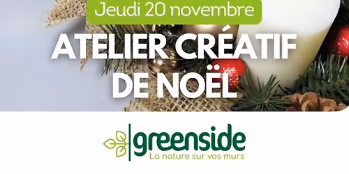 Atelier d\u00e9corations de No\u00ebl en partenariat avec Greenside