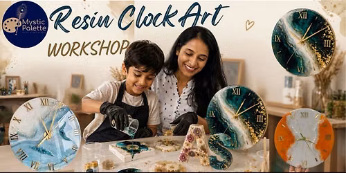 Resin clock art