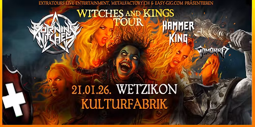 BURNING WITCHES - Hammer King - Gomorra - Metal Thunder