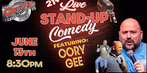 LIVE 21+ COMEDY NIGHT: CORY GEE! 6\/13