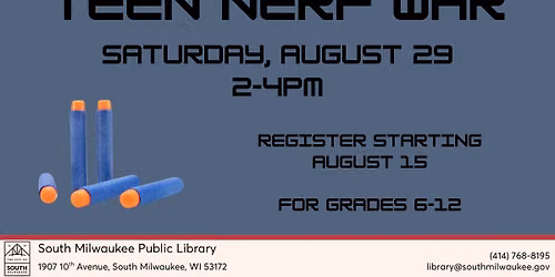 Teen Event: Nerf War