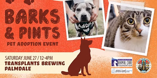 BARKS & PINTS PET ADOPTION EVENT