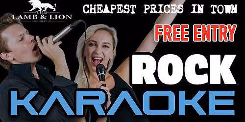 rock karaoke.....with crystal fabulosa .....at the lamb and lion