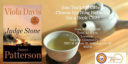 Tea Time: Book Club: Judge Stone by\u00a0Viola Davis & James Patterson (Novel)