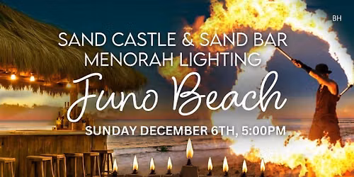 SAND CASTLE MENORAH LIGHTING