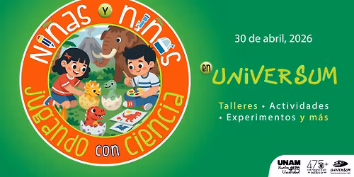 Ni\u00f1as y ni\u00f1os jugando con ciencia